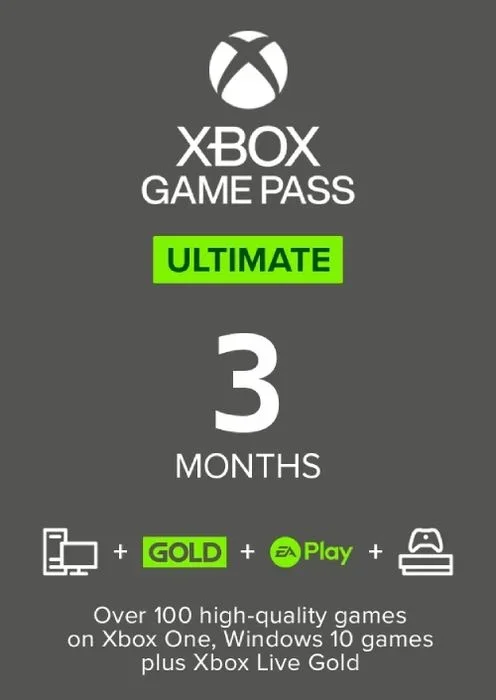 GAME PASS ULTIMATE на 3 месяца — работает на XBOX/PC