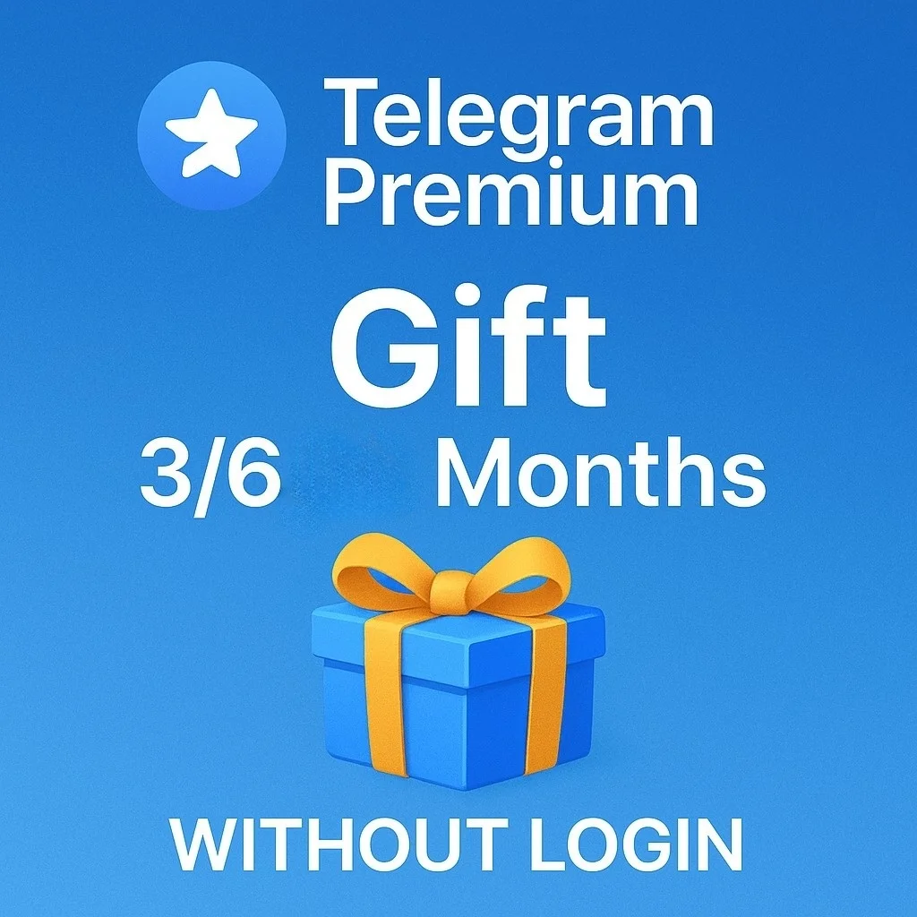 Премиум-подарок Telegram 🎁3/6 месяцев ⭐БЕЗ ВХОДА⭐