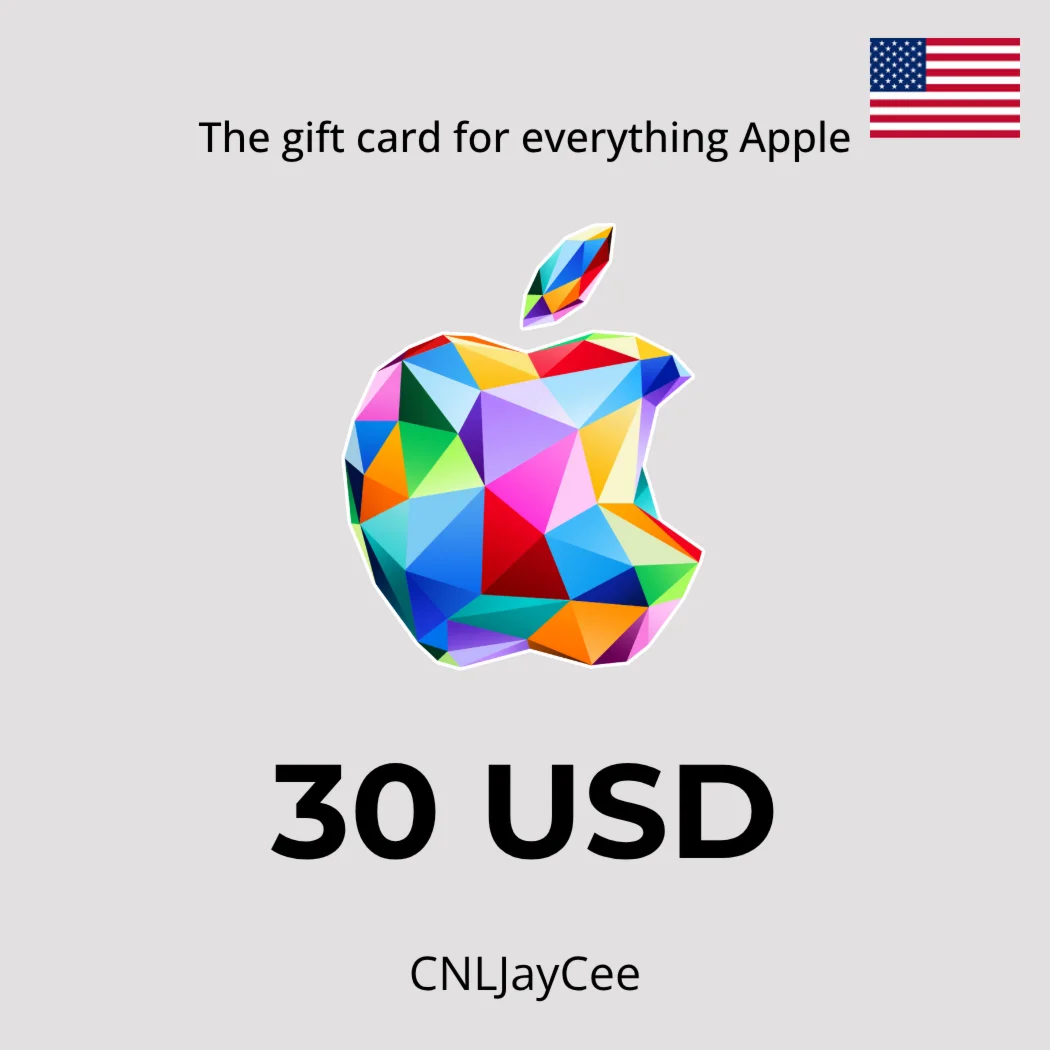 24/7 АВТО | Apple 30 долларов США (подарочная карта)