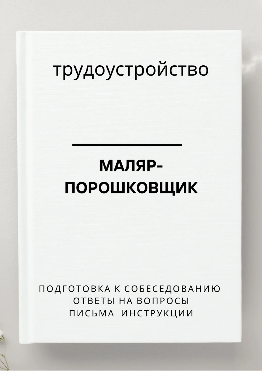 Маляр-порошковщик. Трудоустройство. Собеседование