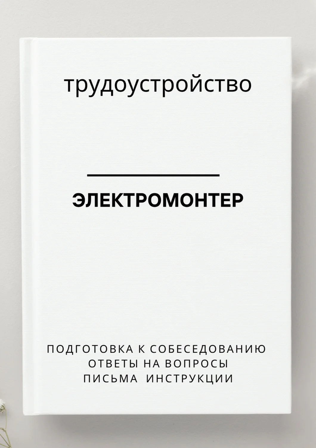Электромонтер. Трудоустройство. Собеседование