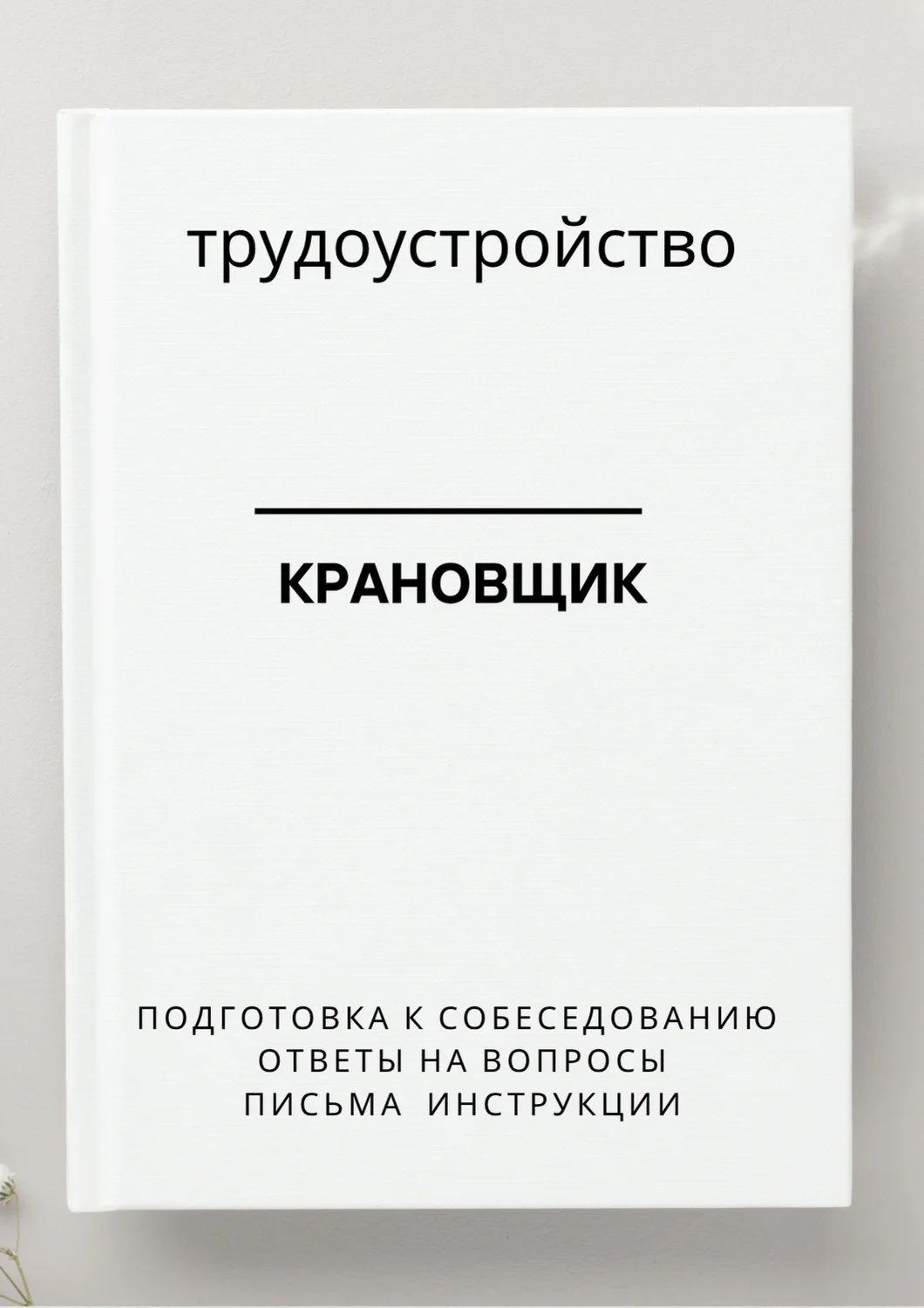 Крановщик. Трудоустройство. Собеседование