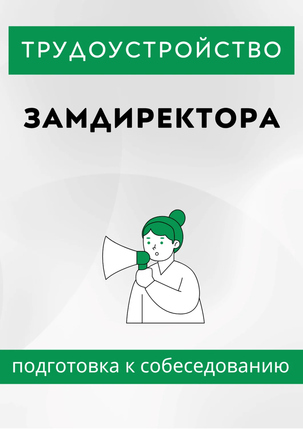 Замдиректора. Трудоустройство. Собеседование