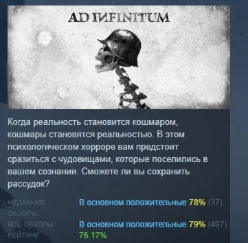 Ad Infinitum АВТОДОСТАВКА STEAM РОССИЯ