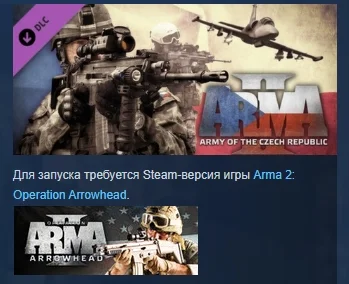 Arma 2: Army of the Czech Republic  DLC STEAM РОССИЯ