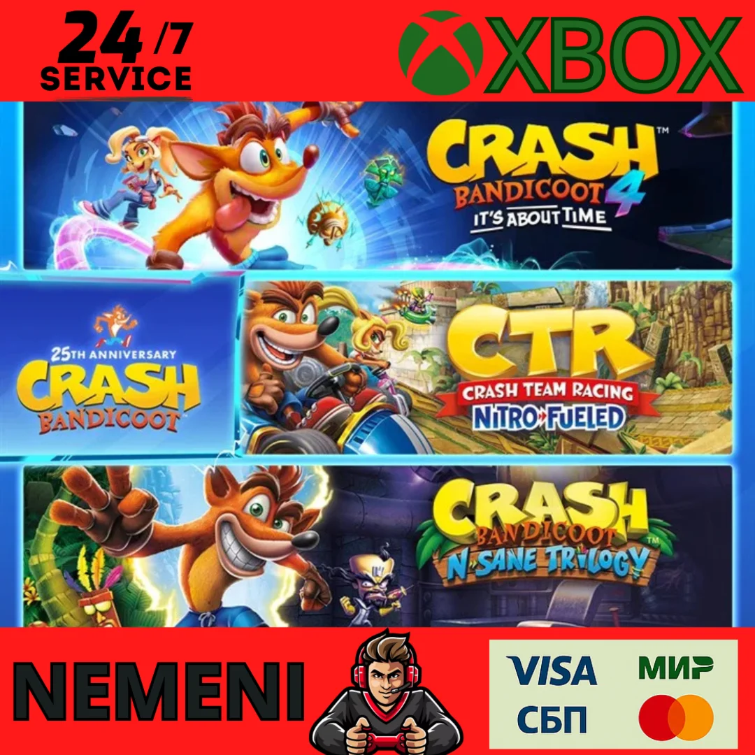 Crash Bandicoot - юбилейный набор  XBOX ONE X/S KEY