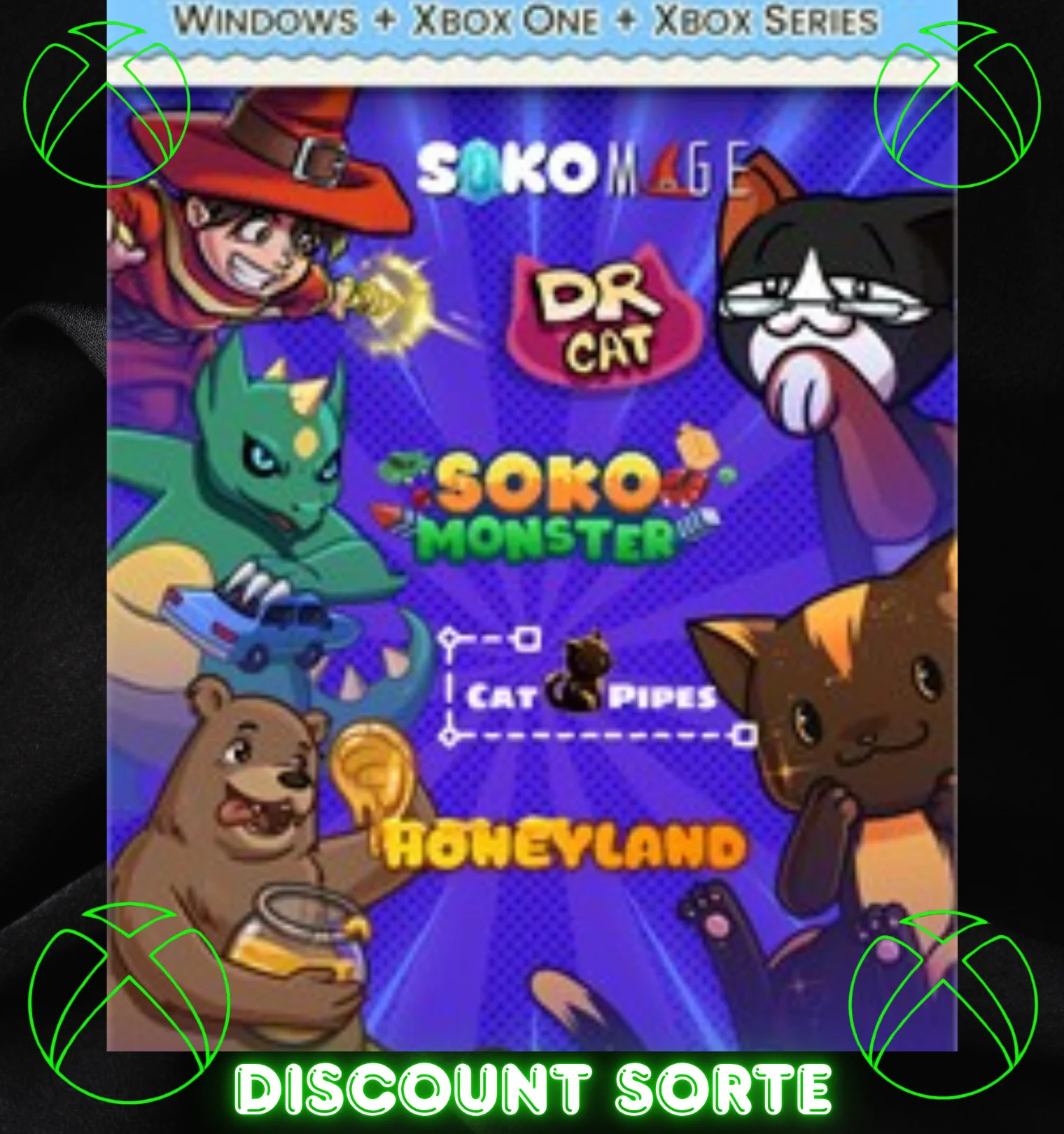 Puzzle HoneyLand, Sokomage, Sokomonster and Doctor Cat!