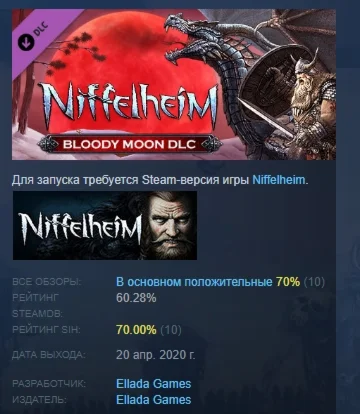 Niffelheim Bloody Moon DLC STEAM GIFT РОССИЯ