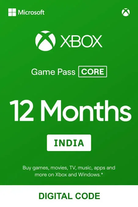 Подписка Xbox Game Pass Core на 12 месяцев - Индия