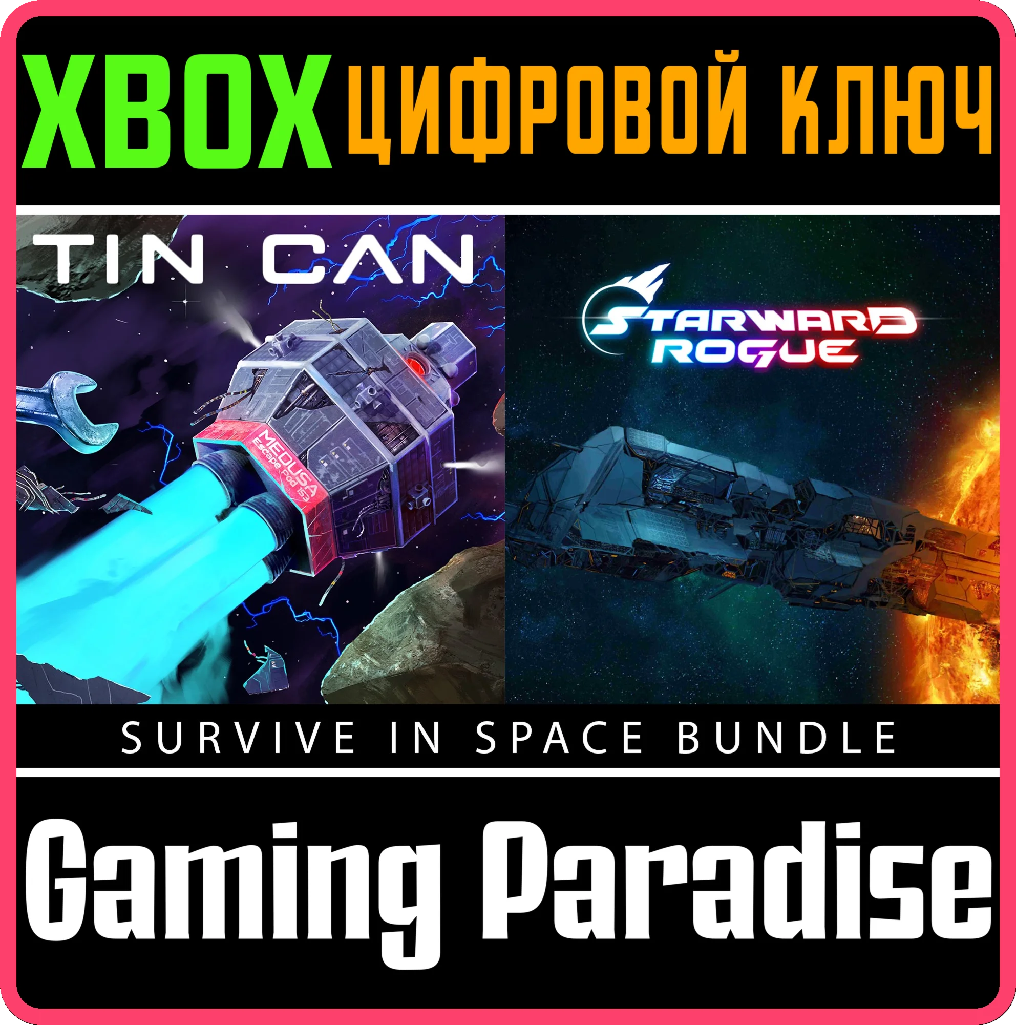 TIN CAN + STARWARD ROGUE - SURVIVE IN SPACE BUNDLE DELU