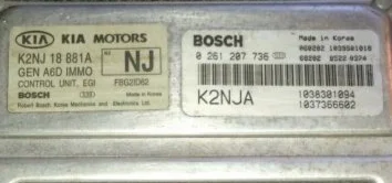 KIA SPECTRA 1.6L M7.9.7 0261207736 1037366602 FBG2ID62