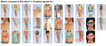 ⭐ The Sims 4 - Poolside Splash Kit DLC EU EA App КЛЮЧ