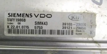KIA Sportage 2.7L SIMK43 5WY1986B K7TCMP6A ca663056