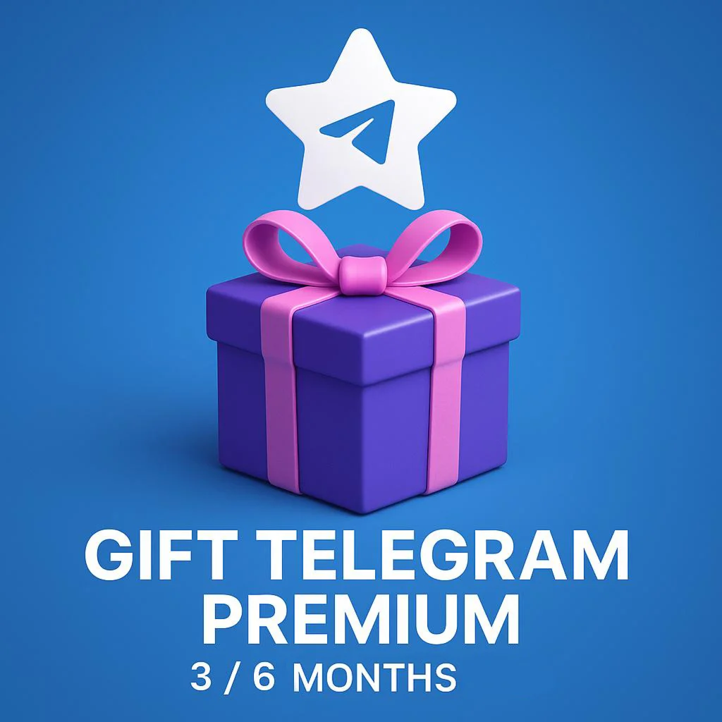  Telegram Premium | Подарком 3 / 6 мес.