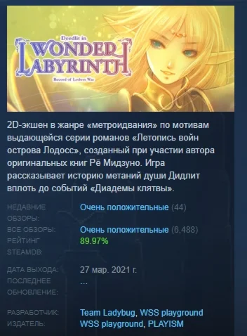 Летопись войн острова Лодосс: Дидлит в Лабиринте чудес