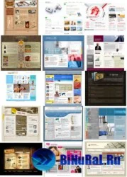 140 Шаблонов сайтов Графика, Интернет, Photoshop