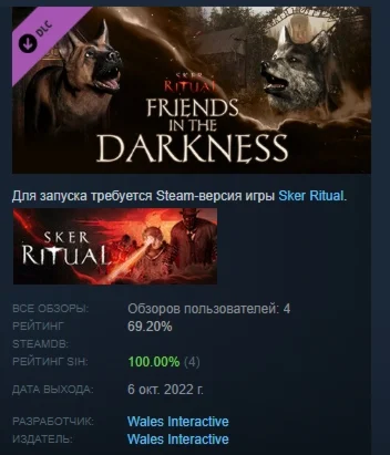 Sker Ritual - Friends in the Darkness DLC STEAM РОССИЯ