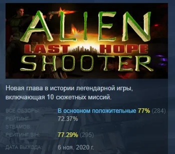Alien Shooter - Last Hope АВТОДОСТАВКА STEAM РОССИЯ