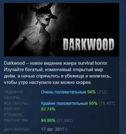 Darkwood АВТОДОСТАВКА STEAM РОССИЯ