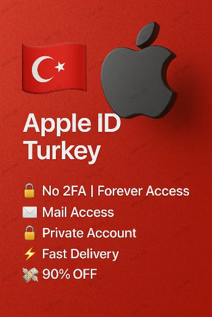 🇹🇷 🔐 Apple ID Турция | Нет 2FA | Активно и готово 🚀