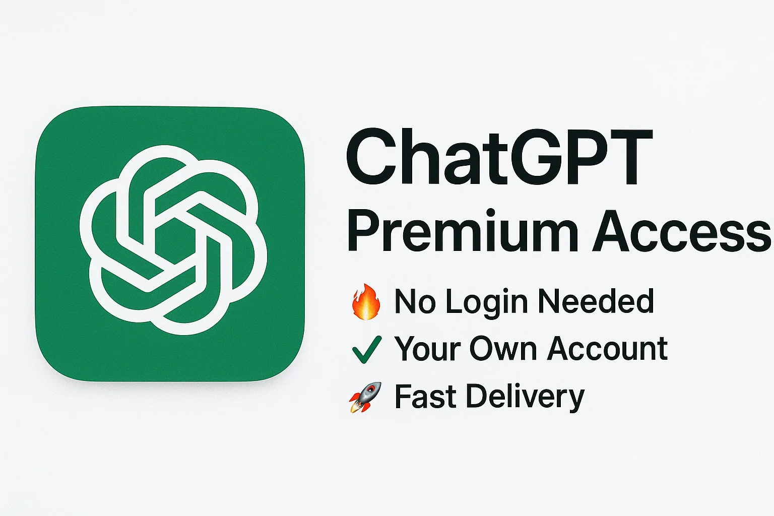 Chat GPT 4o/o1 PLUS NO LOGIN + ON YOUR ACCOUNT [FAST]