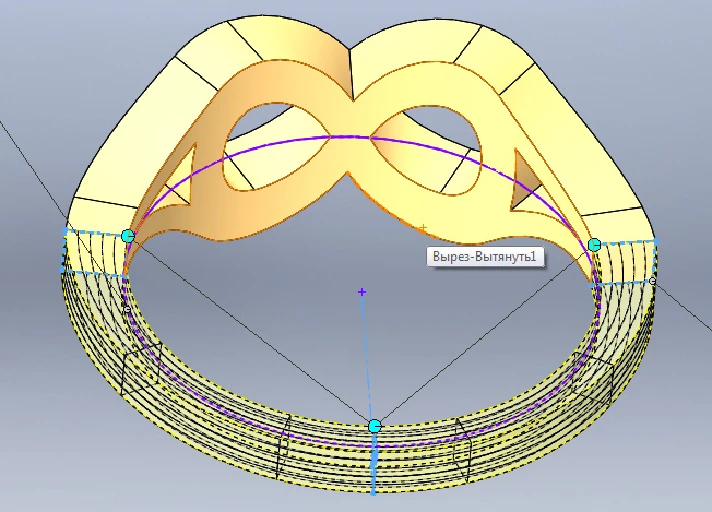 Lesson №70. Modeling ring "Infinity"