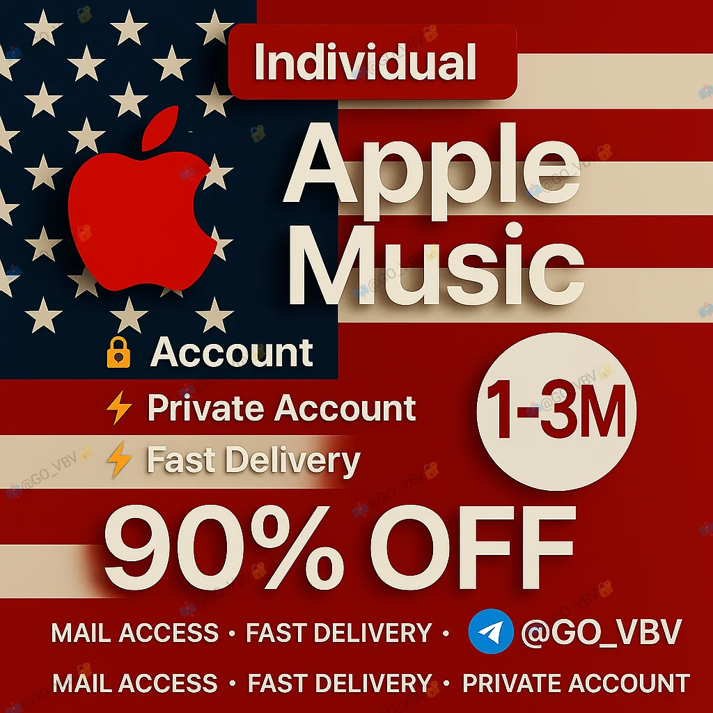 🎶 Apple Music 🇺🇸 – 1 или 3 мес | Индивидуально  🔐