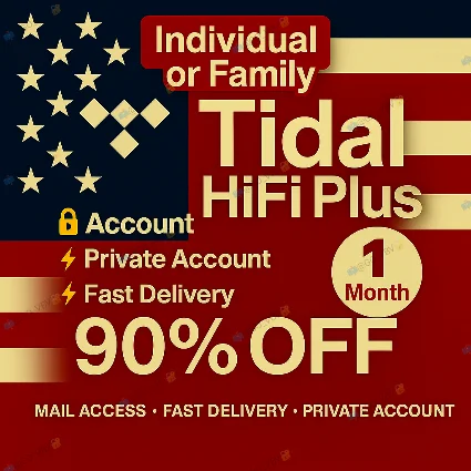 TIDAL 🇺🇸 – HiFi+ | 1M | Инд./Сем. | Глобально PRO ✅
