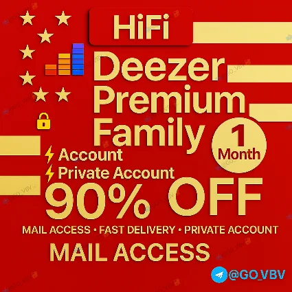 Deezer 🇺🇸 – Семейный HiFi | 1M | Глобально ✅ 🌍 PRO