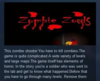 Zombie Zoeds 💎 STEAM KEY REGION FREE GLOBAL