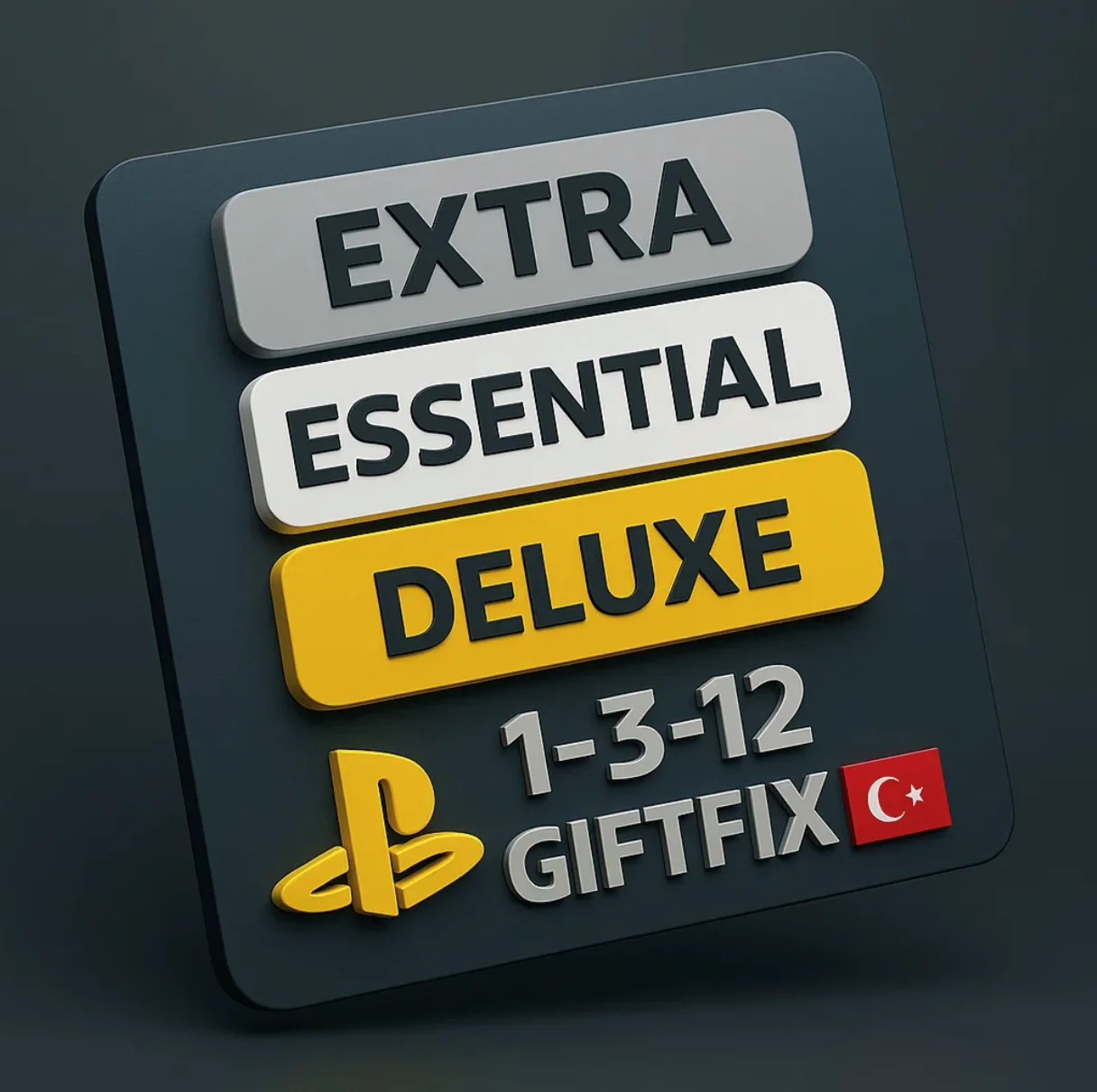 PS PLUS DELUXE | EXTRA | ESSENTIAL 1-3-12  ТУРЦИЯ