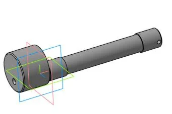 Рабочий чертеж и 3D модель детали ось эксцентриковая