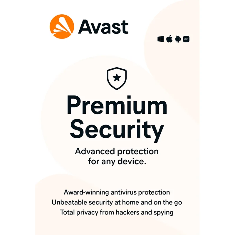 Avast Premium Security 1 Year 5 Devices Code