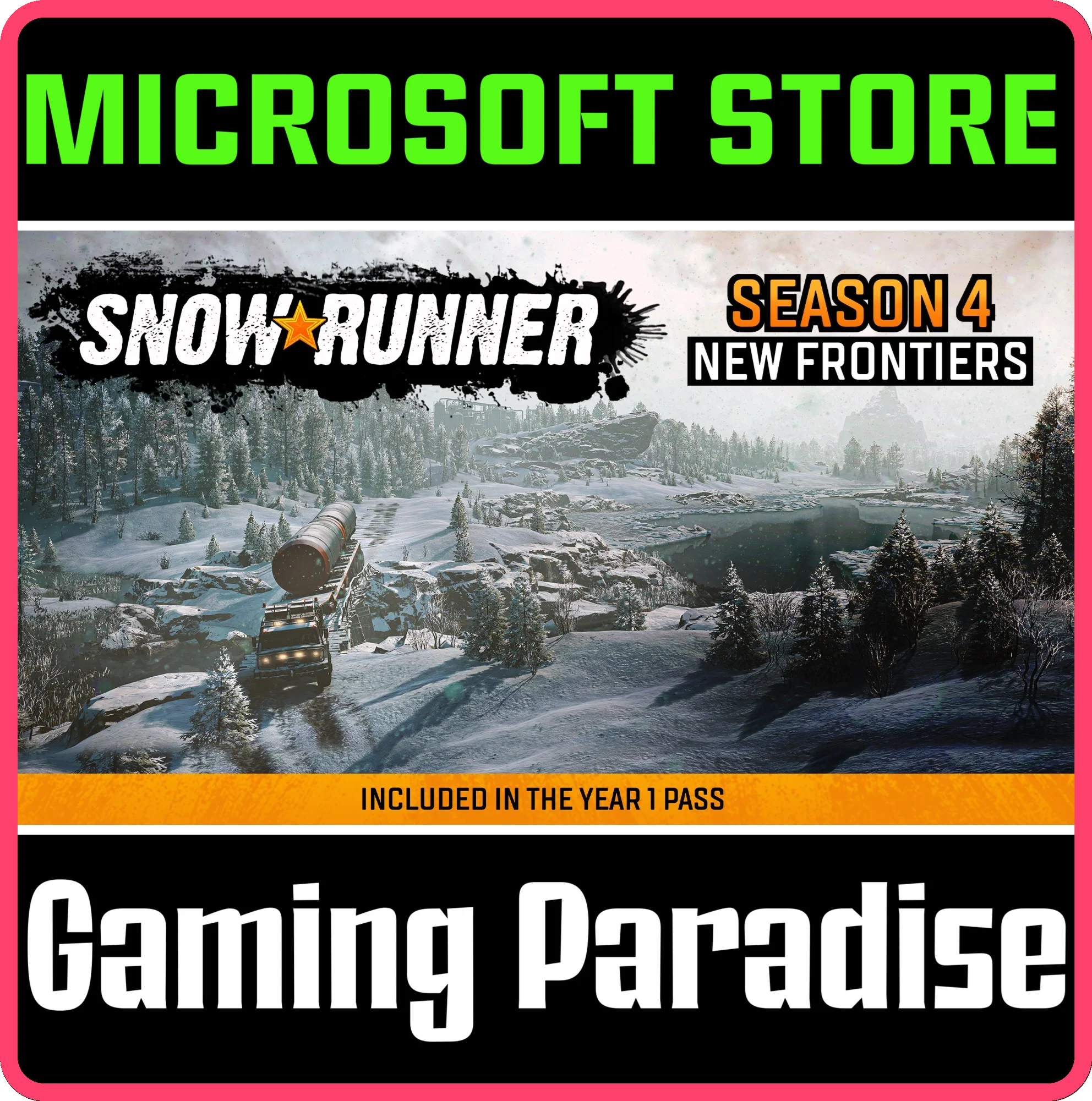 SNOWRUNNER - SEASON 4: NEW FRONTIERS (WINDOWS 10) PC (W