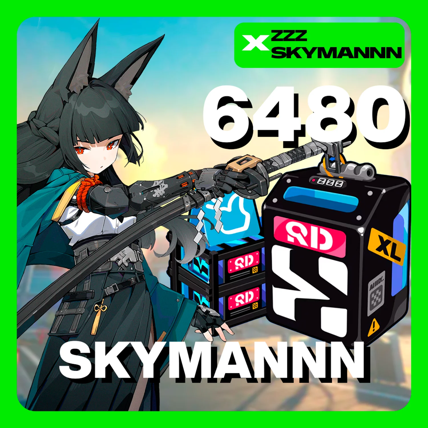 ZENLESS ZONE ZERO | 6480 + 1600 МОНОХРОМОВ | БЫСТРО