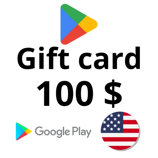 Подарочная карта Google Play 100$ США