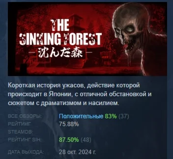 The Sinking Forest - 沈んだ森 - АВТОДОСТАВКА STEAM РОССИЯ
