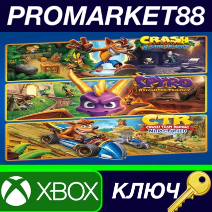 ⭐ Crash + Spyro Triple Play Bundle US Xbox One КЛЮЧ