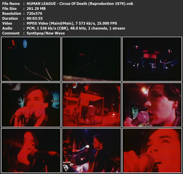 HUMAN LEAGUE - Circus Of Death