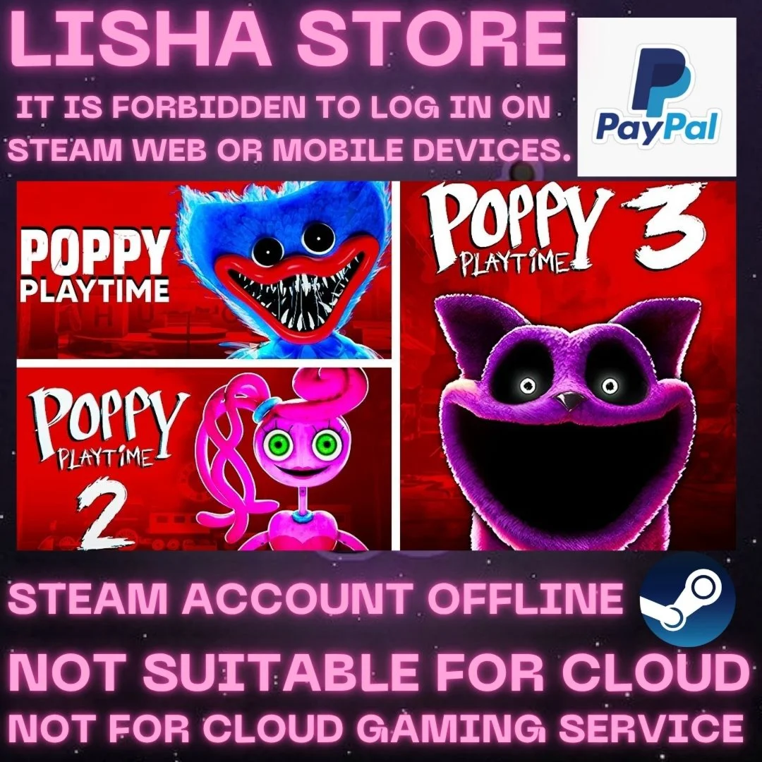 Poppy Playtime Chapter 1,2,3 Стим Оффлайн на 90 дней