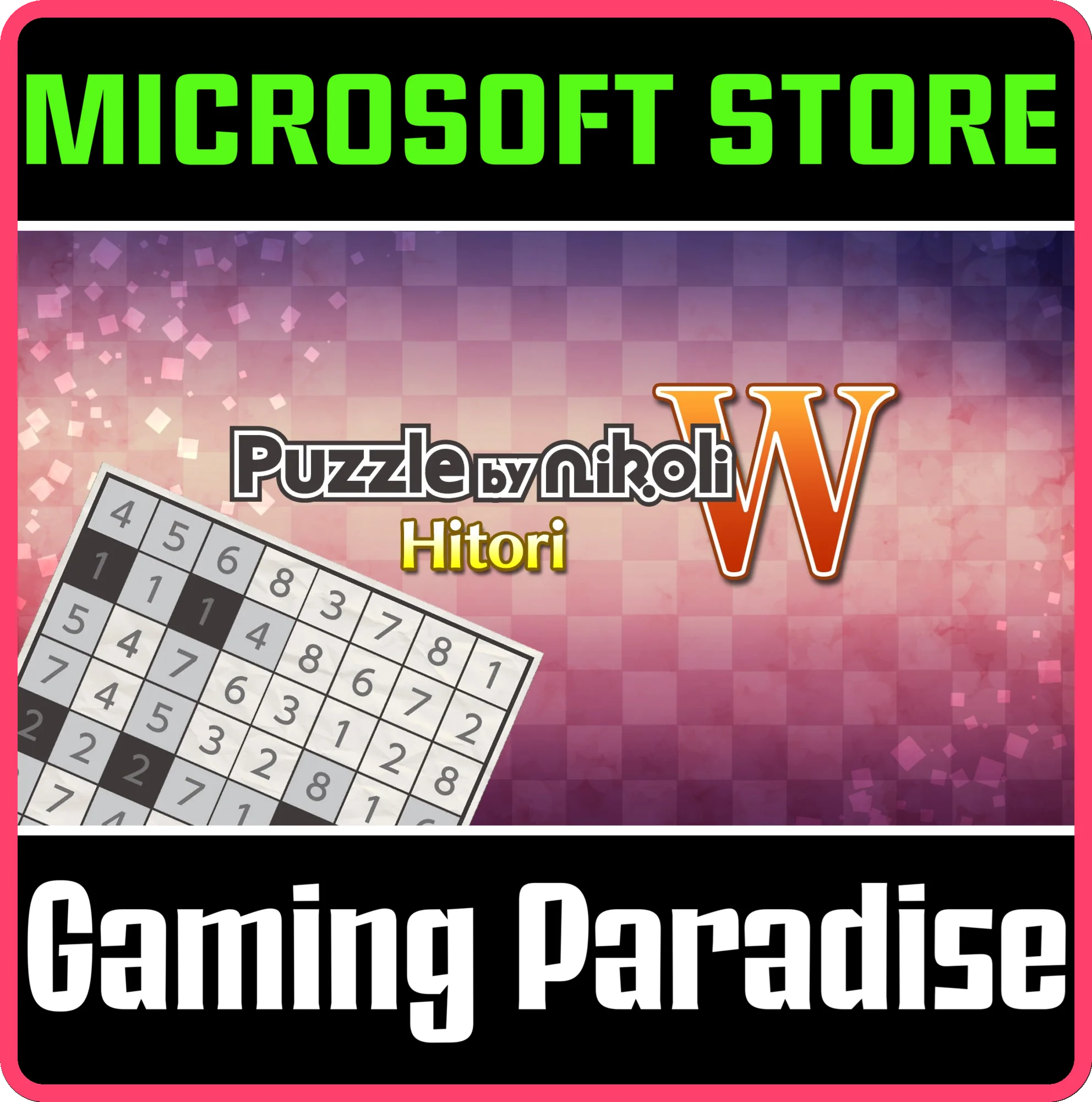 PUZZLE BY NIKOLI W HITORI (WINDOWS) PC (WIN) КЛЮЧ/КОД