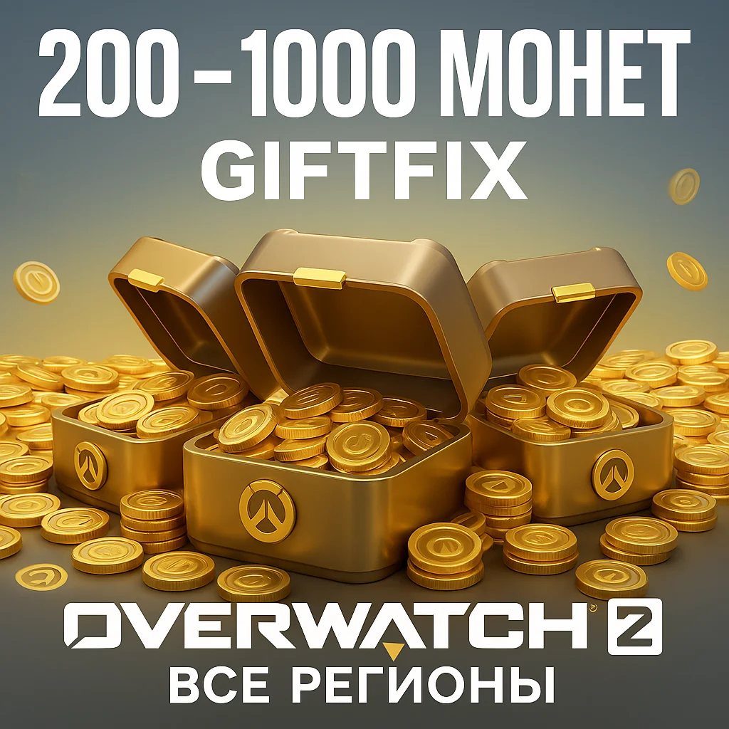 OVERWATCH 2 Монеты Жетоны Battle.net 200-10000