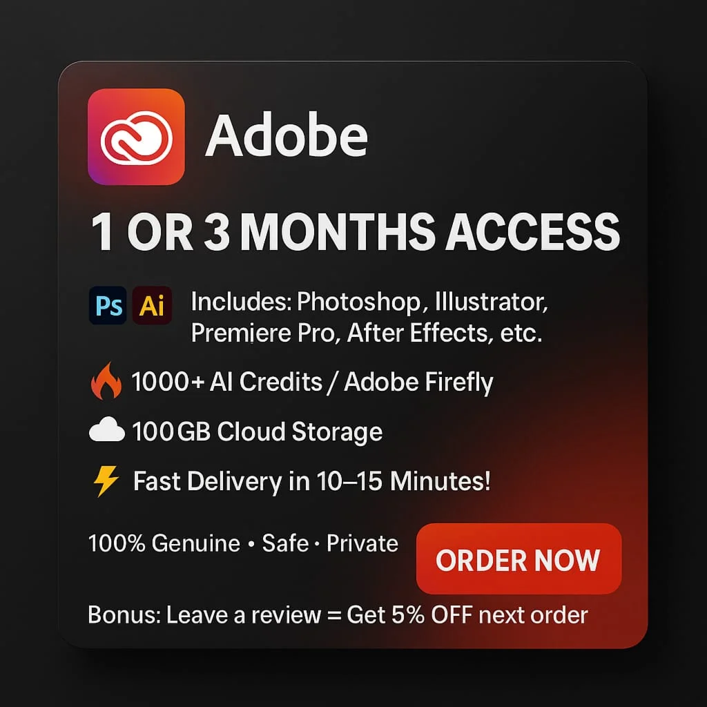 ADOBE CREATIVE CLOUD 1/3 месяца КЛЮЧИ МГНОВЕННО