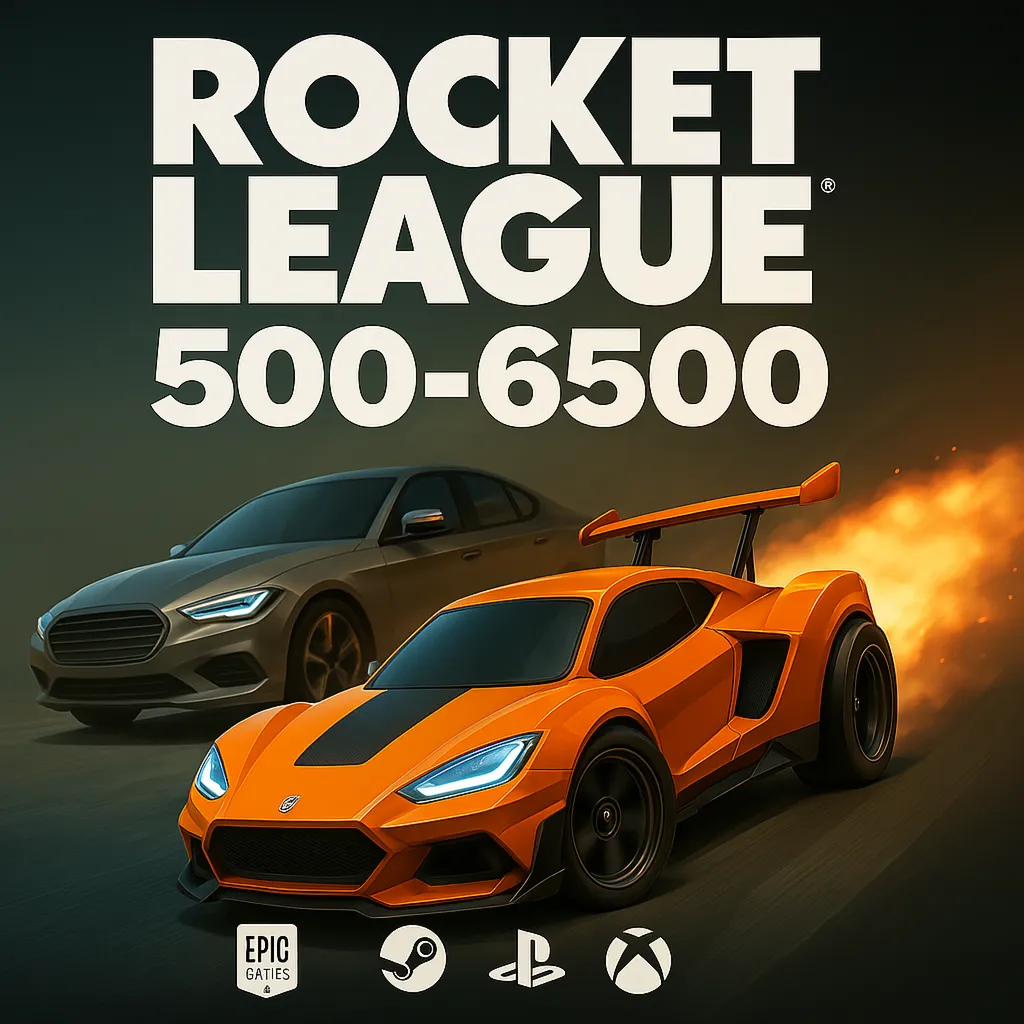 Rocket League Credits 500-6500 ЛЮБАЯ ПЛАТФОРМА