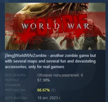 World war zombie АВТОДОСТАВКА STEAM РОССИЯ