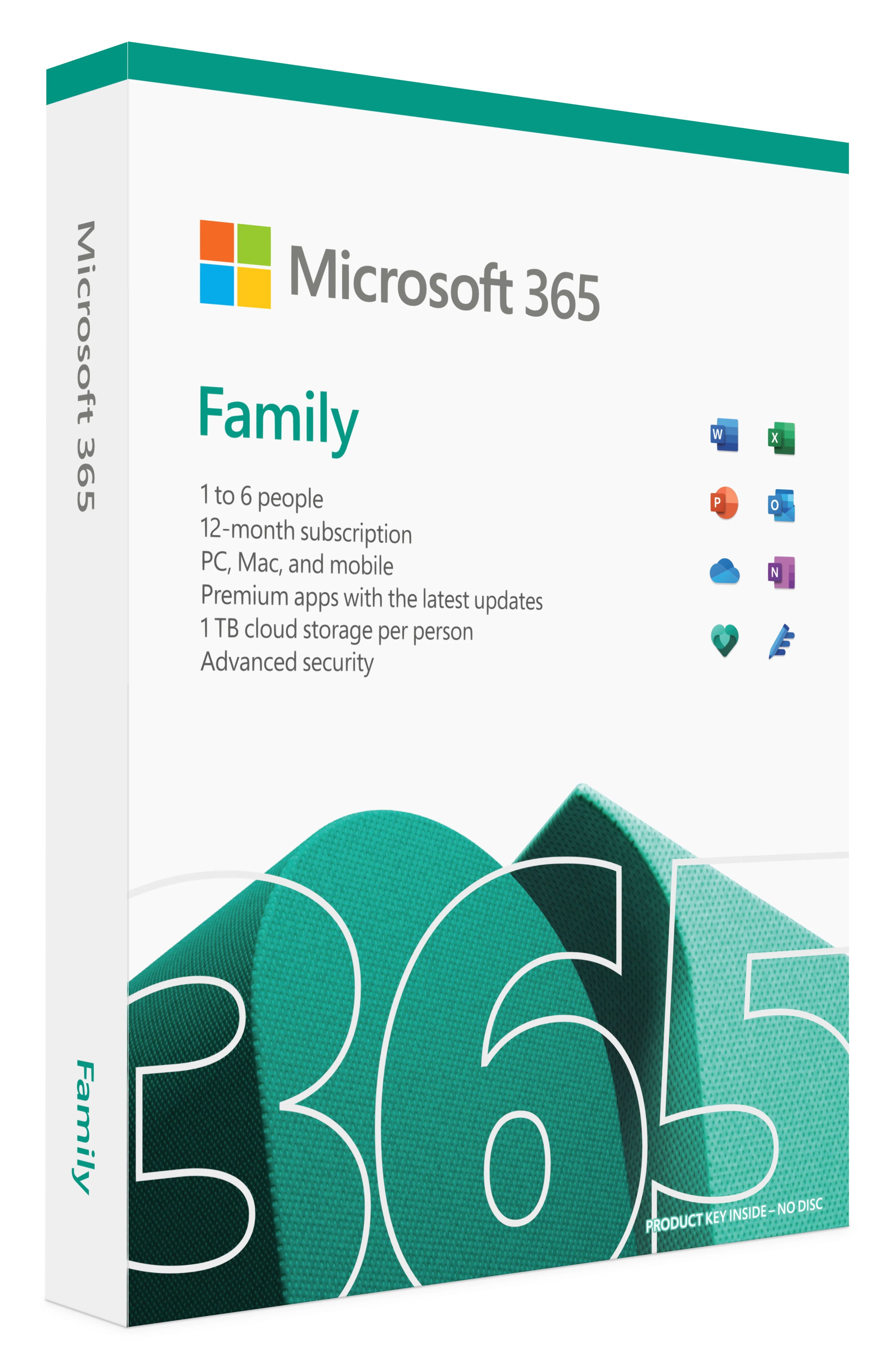 MICROSOFT OFFICE 365 FAMILY — 6 пользователей 1 ГОД