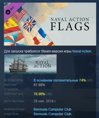 Naval Action - Flags DLC STEAM GIFT РОССИЯ