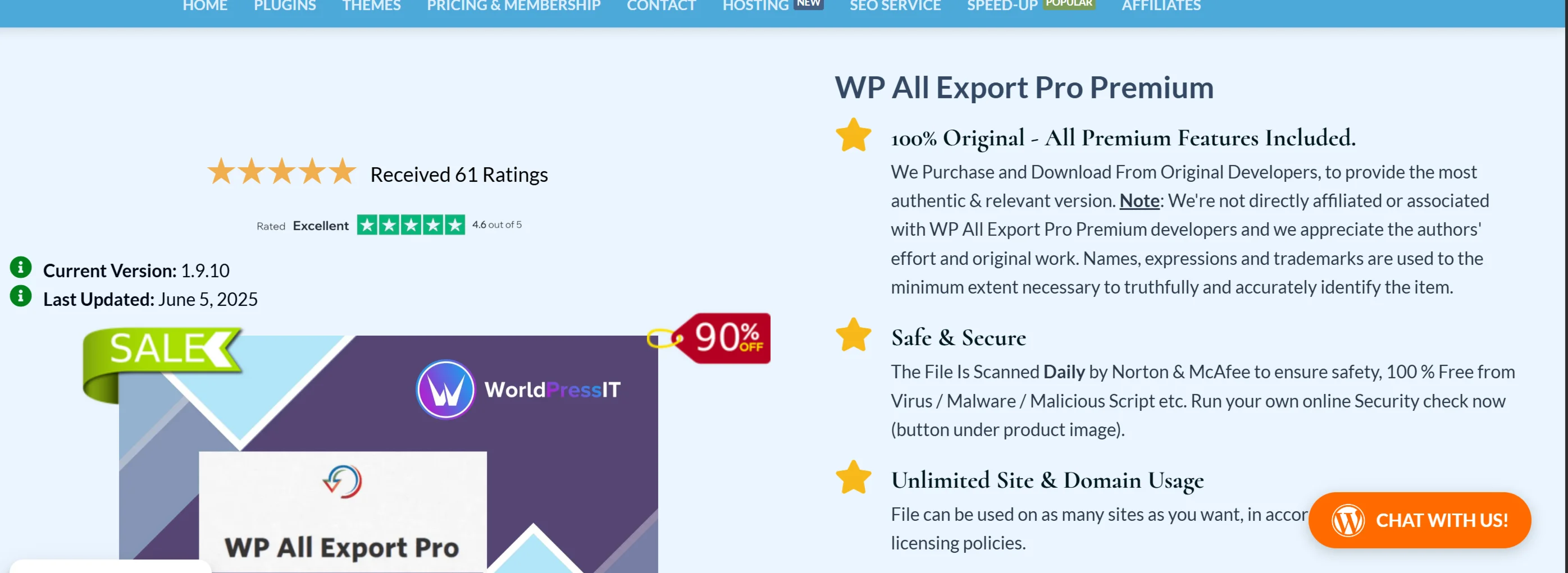 Последняя версия плагина WP All Export Pro GPL