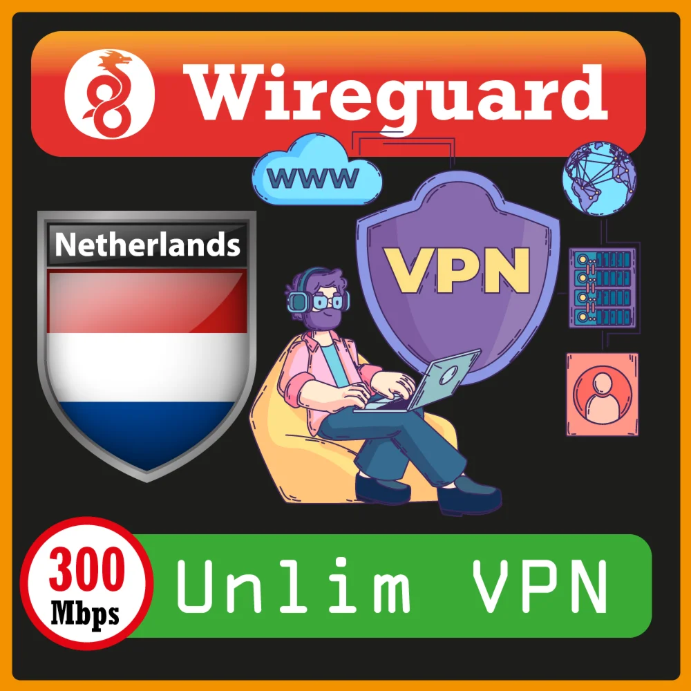✅ VPN безлимит ⚡️ Wireguard 🔥 Нидерланды
