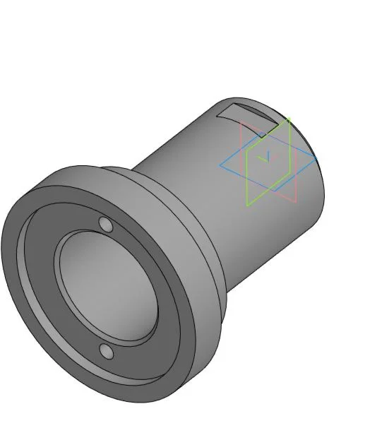 Drawing and 3D model of the part housing 15.03.05.000.0